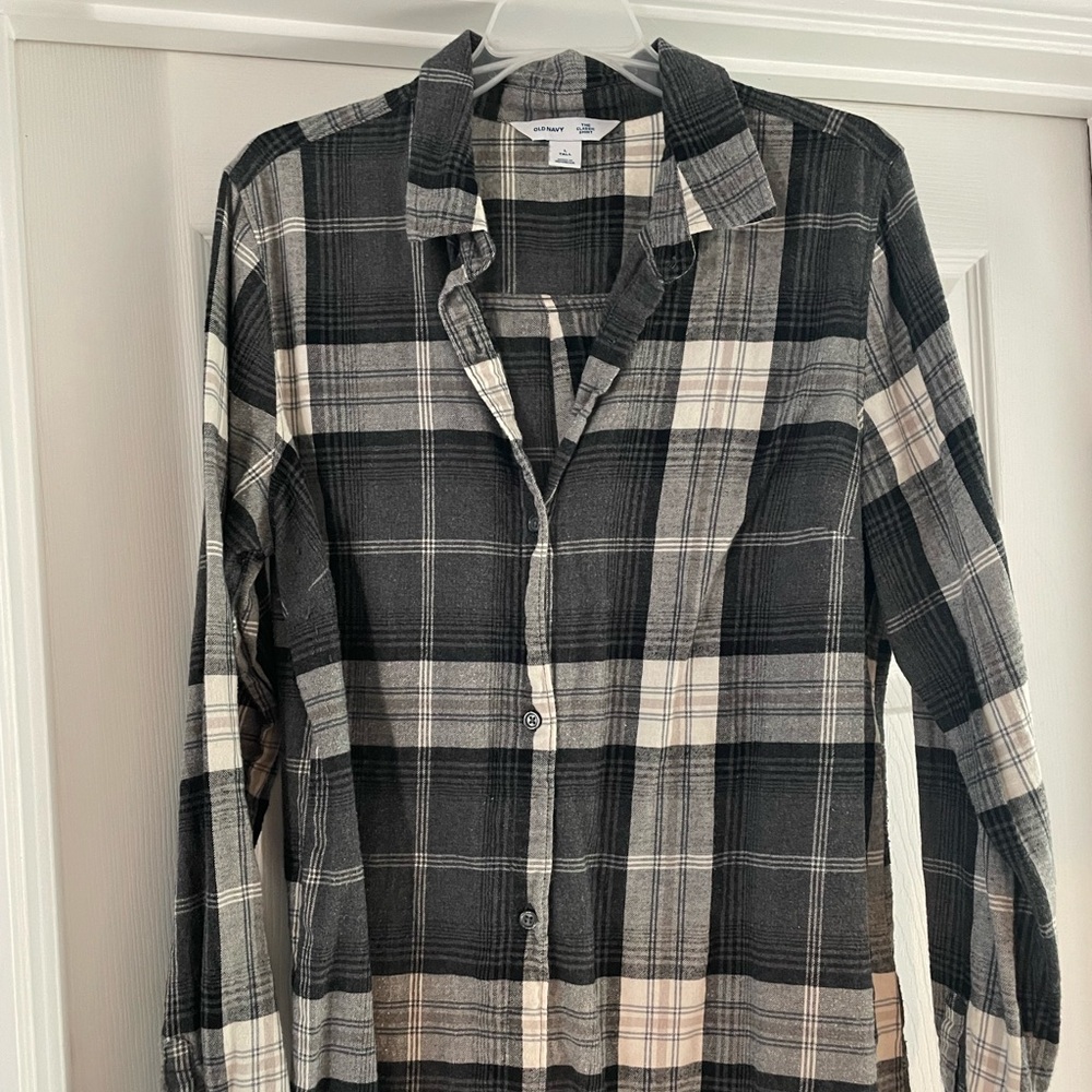 Flannel button down shirt